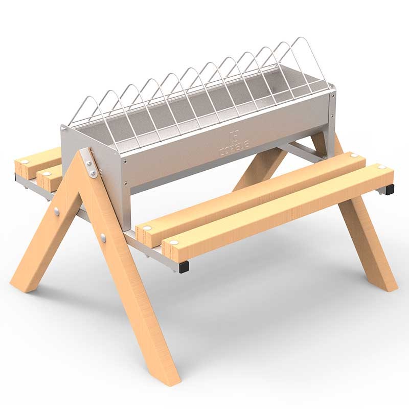 Comedero Corral para Gallinas con patas 60 cm