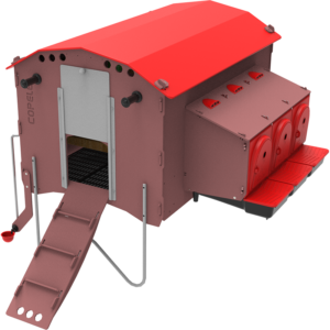 Gallinero móvil Red Roof grande