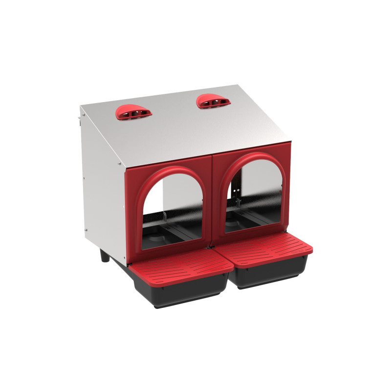 Ponedero interior metálico "Platinum" 2 departamento