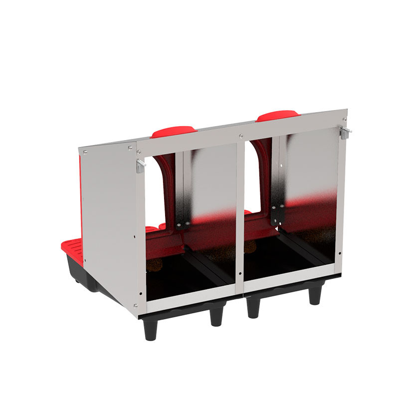 Ponedero interior metálico "Platinum" 2 departamento - Imagen 2