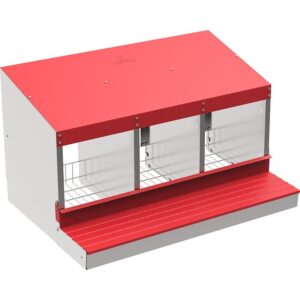 Ponedero para Gallinas 3 departamentos